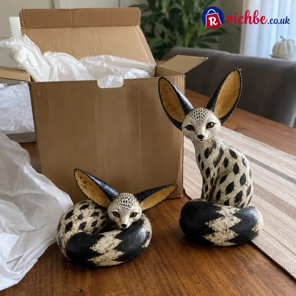 🔥 Limited Time – 50% OFF! 🦊 Vintage Fennec Fox Sculpture