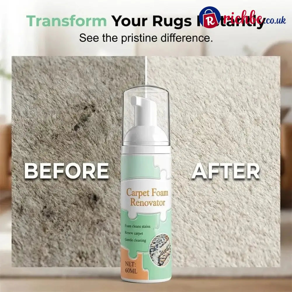 📍🔥Limited Time Promotion 49% OFF🔥Waterless Carpet Foam Stain Remover with Towel