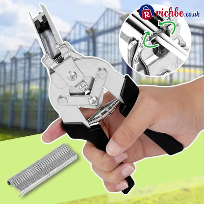 M-Type Hog Ring Pliers Kit – Semi-Automatic Spring-Loaded Fence & Cage Repair Tool