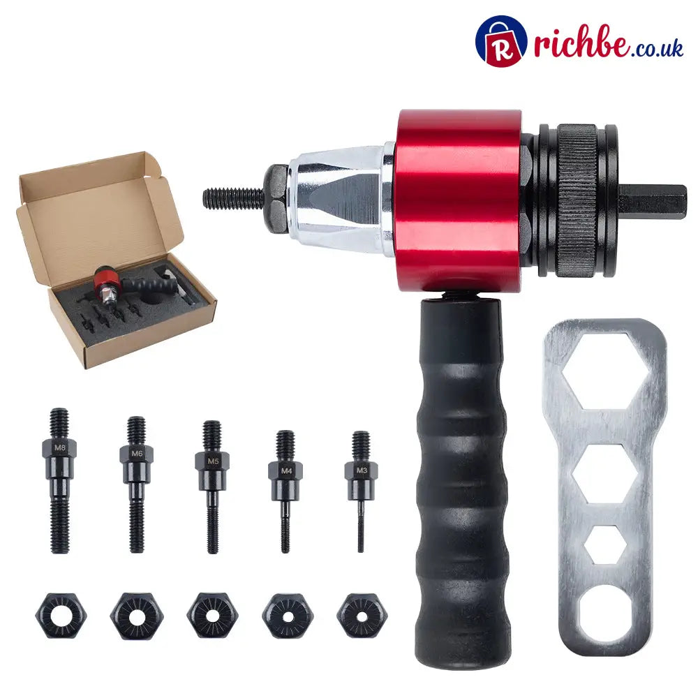 M3-M8 Electric Rivet Gun Adapter Kit