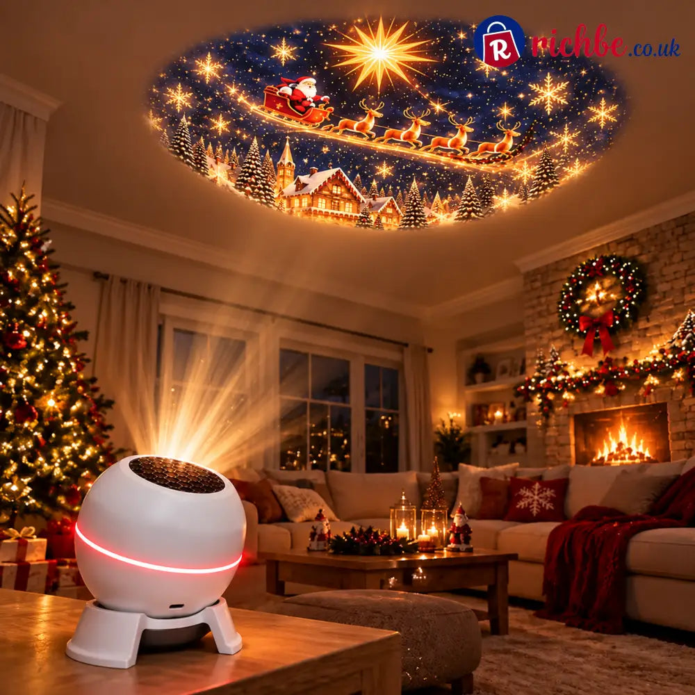 🔥🎄 Magical Christmas Projection Night Light – Transform Any Room Into A Holiday Wonderland