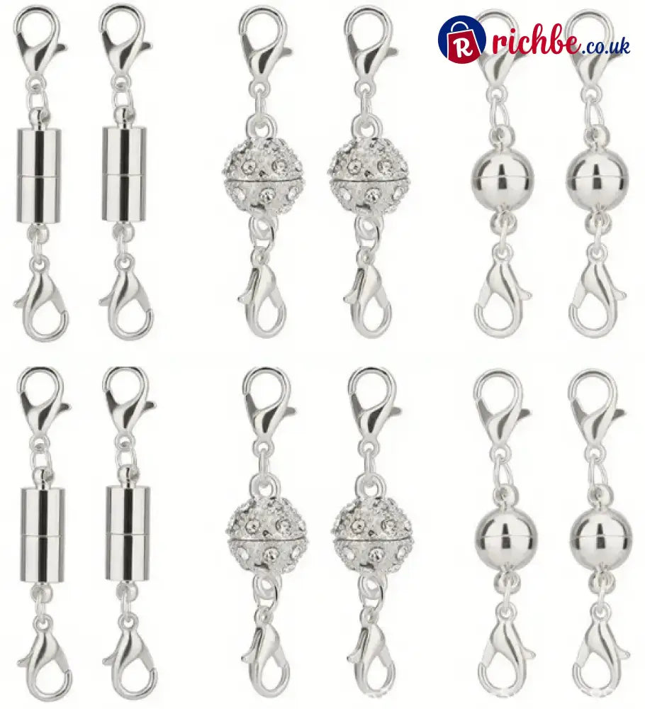 🔥Magnetic Necklace Clasps and Closures - Silver