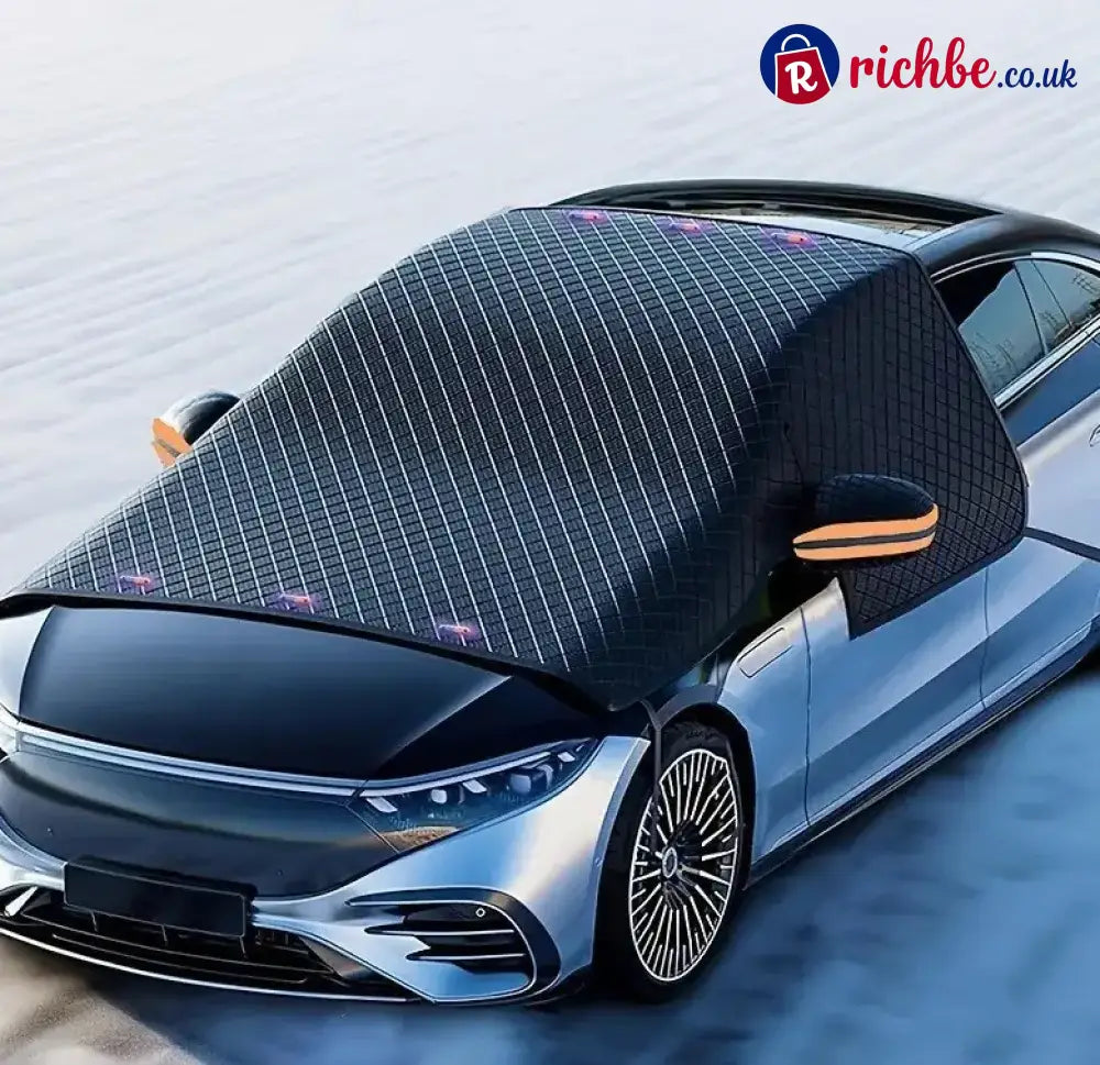 🚗 Magnetic Windshield Cover – All-Season Sun Snow & Frost Protector for Cars SUVs & Trucks - Upgraded Version | Oxford