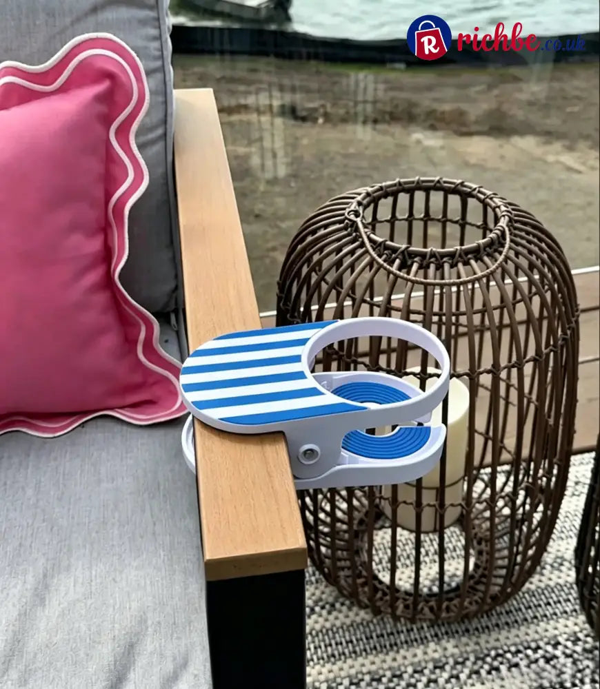 🏖️Mainstays Clip-On Drink Holder – Secure Your Beverage Anywhere!🍾 - Blue 😍 / Buy 1 🔥
