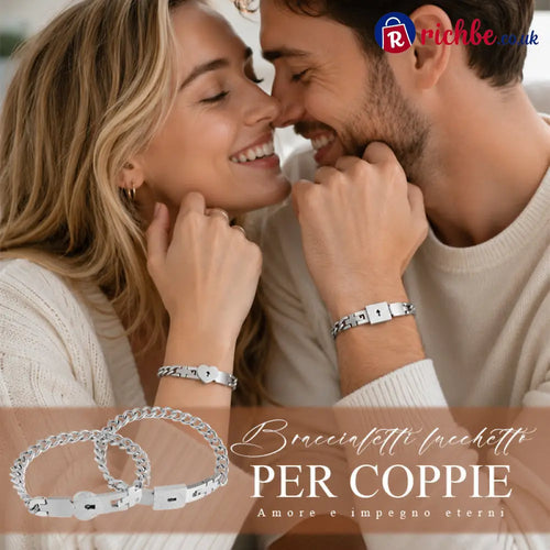 Matching bracelets with a heart-shaped lock 💕 - Beauty& Health