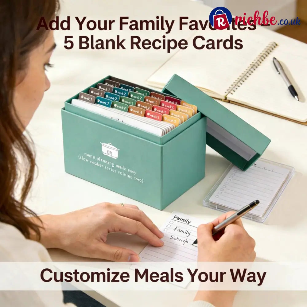 🍽️ Meal Planning Kit with 103 Photo Recipe Cards