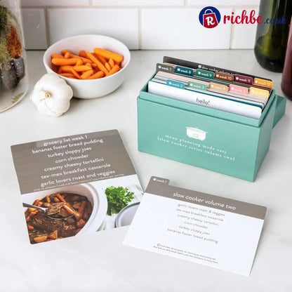🍽️ Meal Planning Kit with 103 Photo Recipe Cards