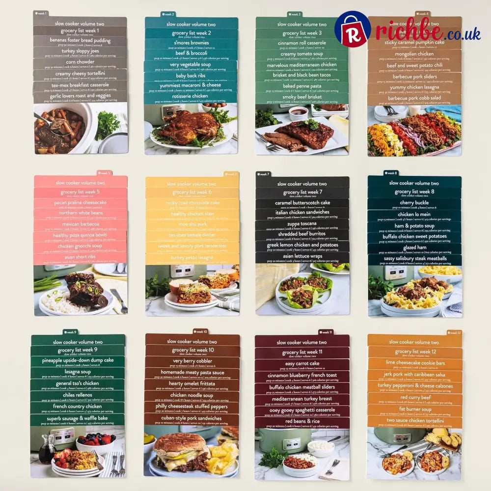 🍽️ Meal Planning Kit with 103 Photo Recipe Cards