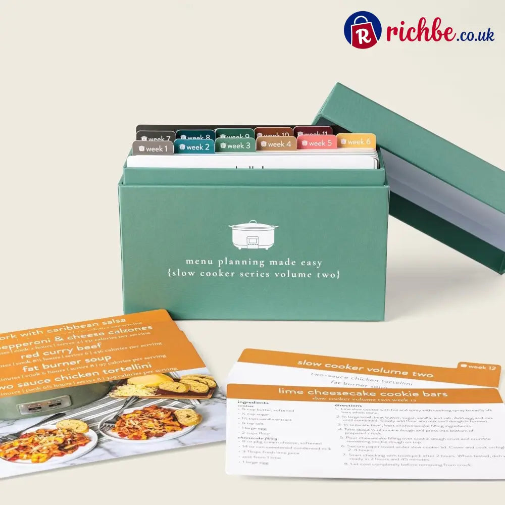 🍽️ Meal Planning Kit with 103 Photo Recipe Cards