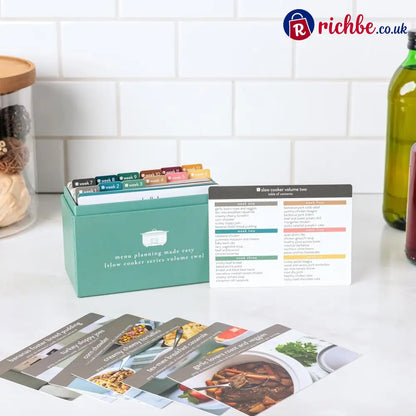 🍽️ Meal Planning Kit with 103 Photo Recipe Cards