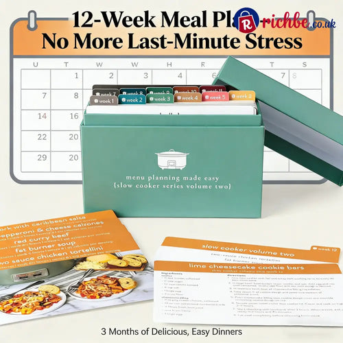 🍽️ Meal Planning Kit with 103 Photo Recipe Cards