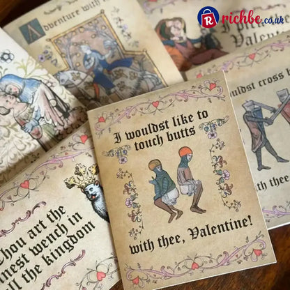 Medieval Valentine’s Cards - 🎁All Styles / 🔥Buy 1