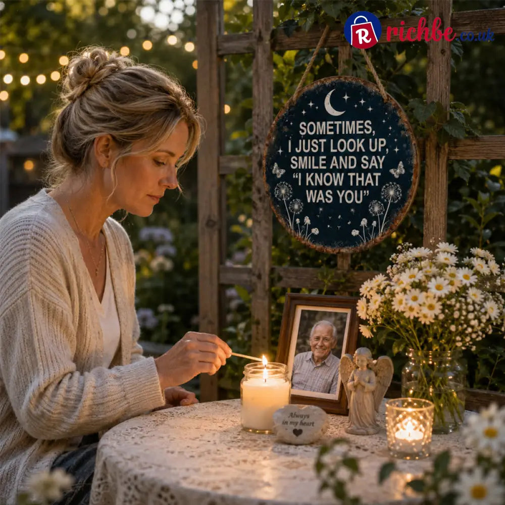 🏡 Memorial Garden Hanging Sign – “I Know That Was You” Remembrance Decor 🌿🎁 - Houseware & Kitchen