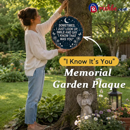 🏡 Memorial Garden Hanging Sign – “I Know That Was You” Remembrance Decor 🌿🎁 - Houseware & Kitchen
