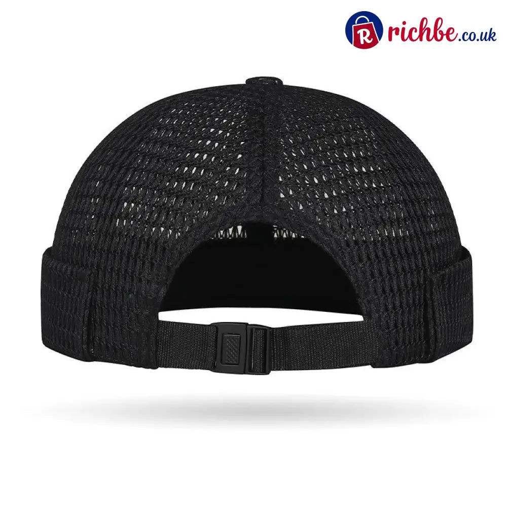 🔥Men’s Breathable Brimless Docker Hat – Lightweight Mesh Skull Cap for Summer Outdoor Wear