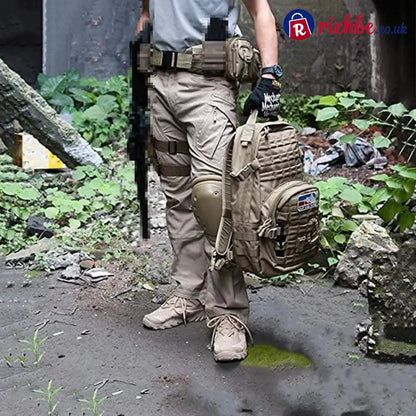 Men’s Tactical Cargo Pants – Ripstop Waterproof Multi-Pocket Combat Trousers