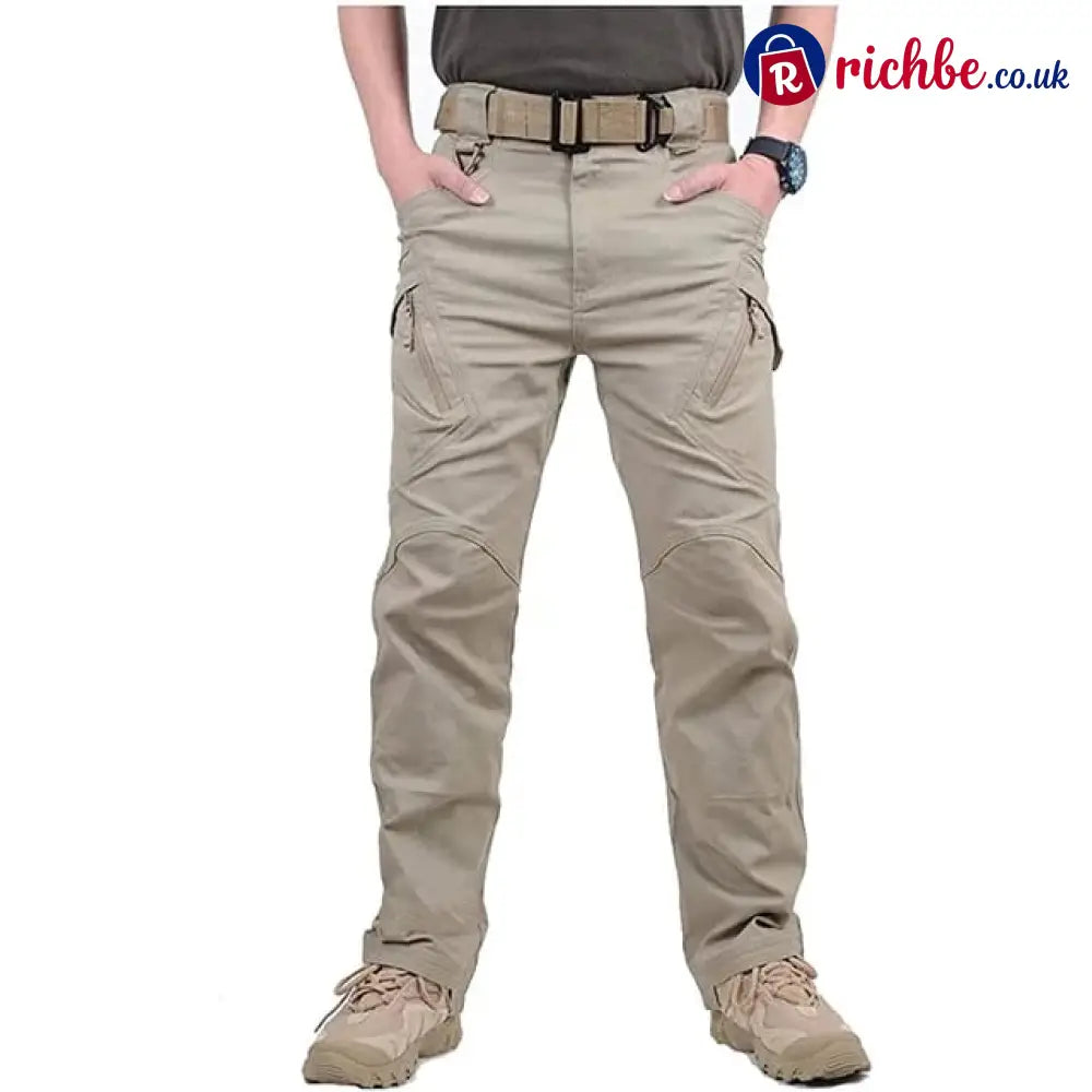 Men’s Tactical Cargo Pants – Ripstop Waterproof Multi-Pocket Combat Trousers