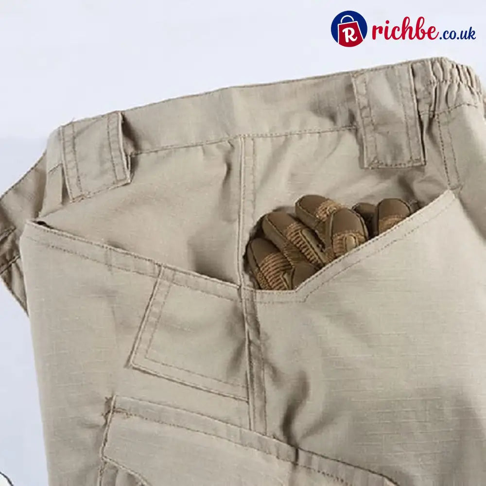 Men’s Tactical Cargo Pants – Ripstop Waterproof Multi-Pocket Combat Trousers