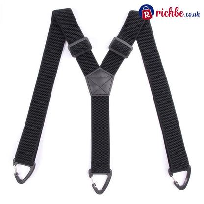 Men’s X-Back Suspenders with Hook Clips - Clothing & Accessories