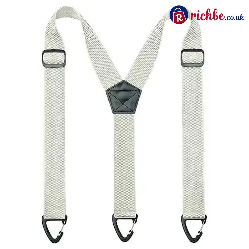 Men’s X-Back Suspenders with Hook Clips - Clothing & Accessories