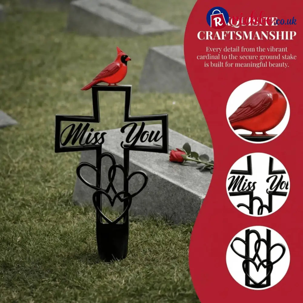 🐦💖Metal Cemetery Memorial Plaque for Remembrance✝️