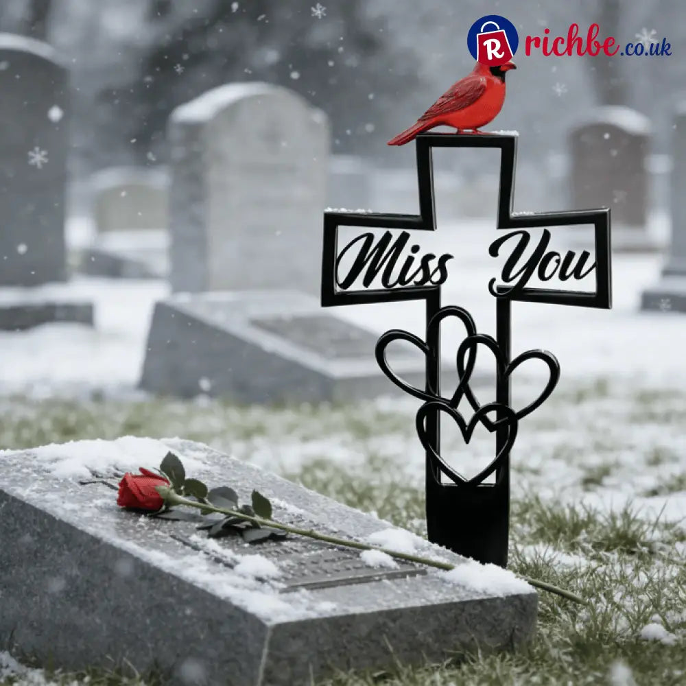 🐦💖Metal Cemetery Memorial Plaque for Remembrance✝️