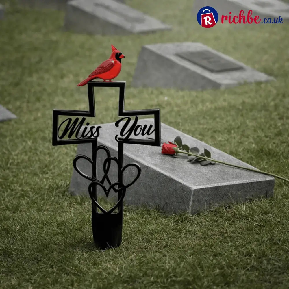 🐦💖Metal Cemetery Memorial Plaque for Remembrance✝️
