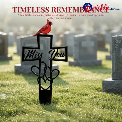 🐦💖Metal Cemetery Memorial Plaque for Remembrance✝️