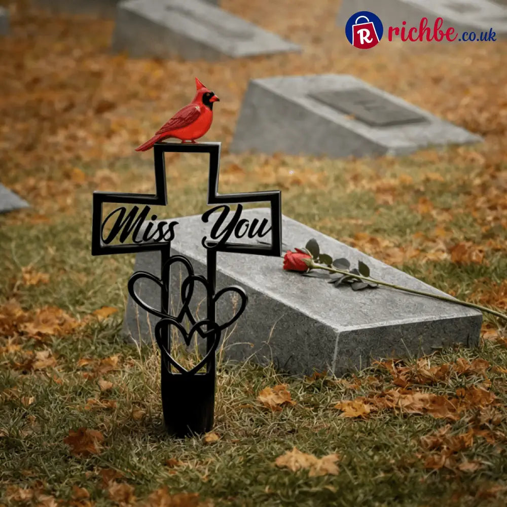 🐦💖Metal Cemetery Memorial Plaque for Remembrance✝️