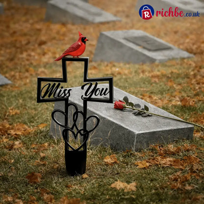 🐦💖Metal Cemetery Memorial Plaque for Remembrance✝️