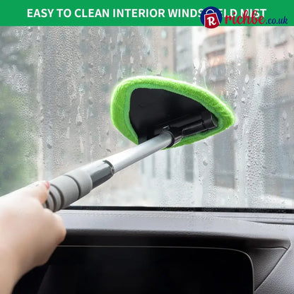 🔥Microfiber Car Windshield Cleaning Tool with Extendable Handle