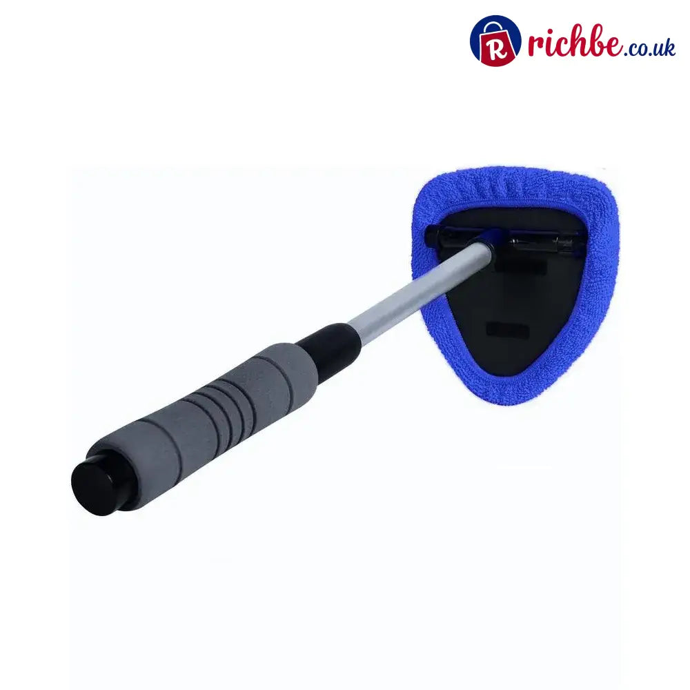 🔥Microfiber Car Windshield Cleaning Tool with Extendable Handle - Blue / 🔥with Extendable Handle + one cloth cover