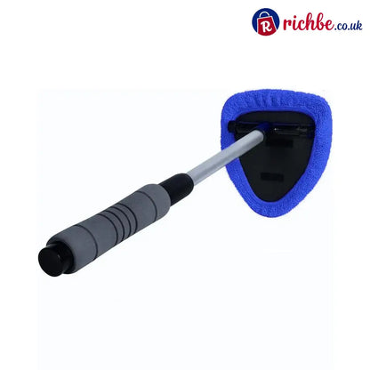 🔥Microfiber Car Windshield Cleaning Tool with Extendable Handle - Blue / 🔥with Extendable Handle + one cloth cover