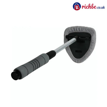 🔥Microfiber Car Windshield Cleaning Tool with Extendable Handle - Gray / 🔥with Extendable Handle + one cloth cover