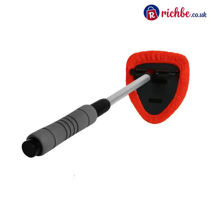 🔥Microfiber Car Windshield Cleaning Tool with Extendable Handle - Red / 🔥with Extendable Handle + one cloth cover