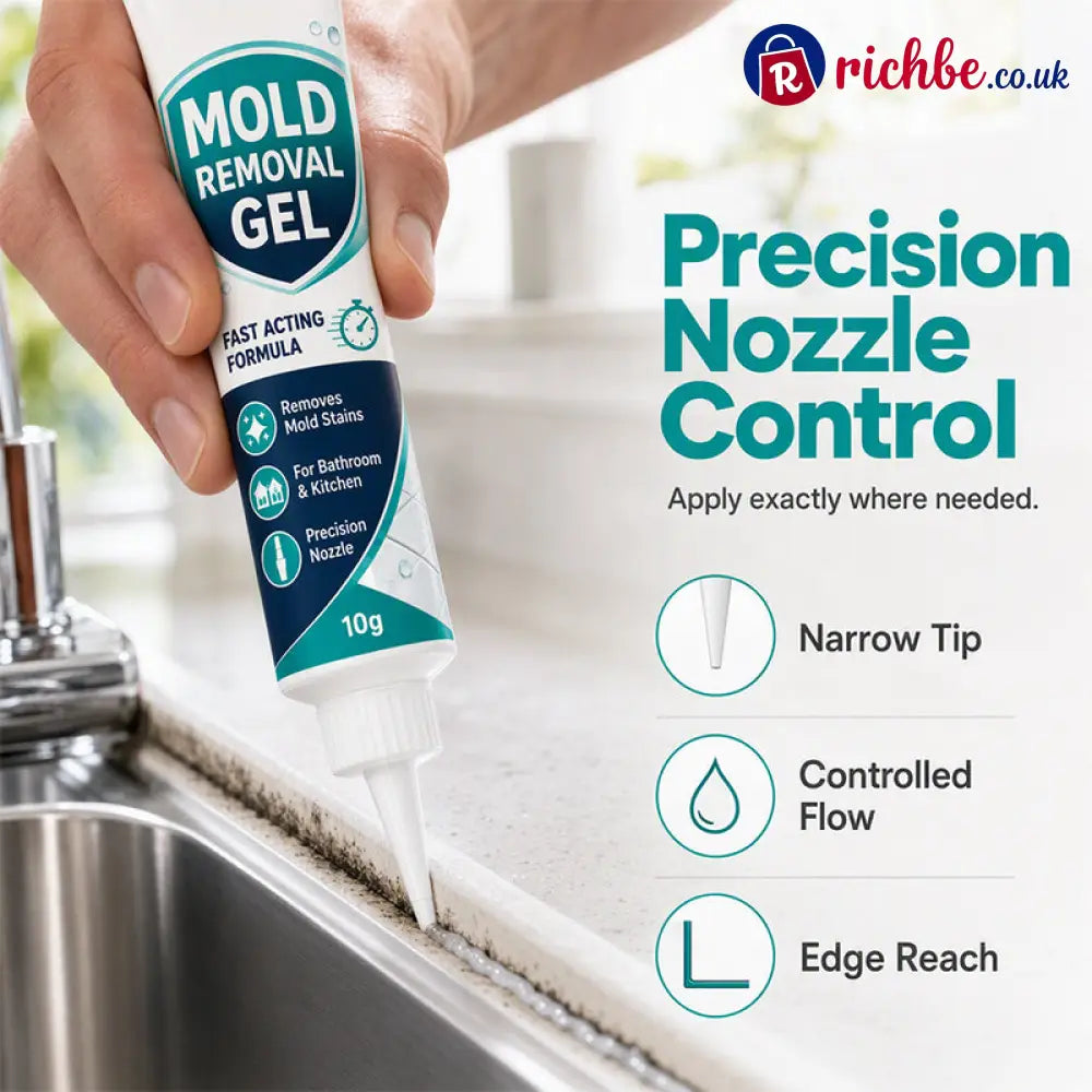 🧽 Mildew Stain Cleaning Gel | Grout & Caulk - Housewares & Kitchen