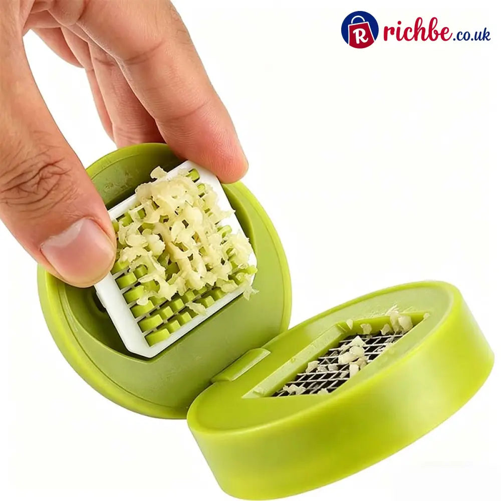 Mini Garlic Chopper and Press with Container - Houseware & Kitchen