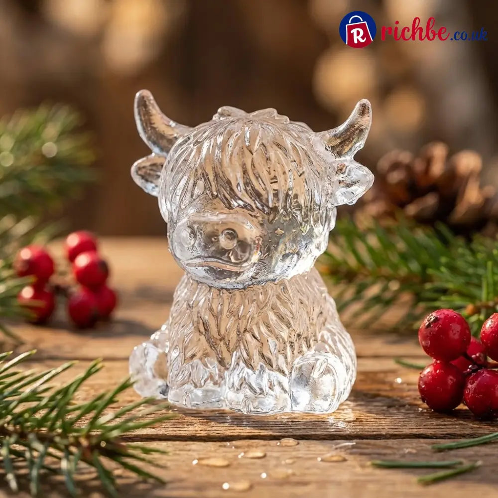🐮 Mini Highland Cow Ice Cube Mold – Cute 3D Ice for Drinks Parties & Gifts