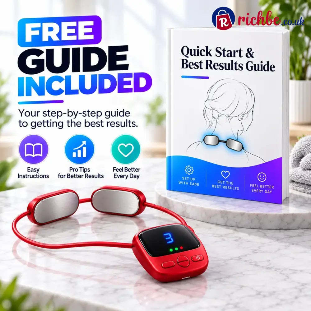 🔥Mini Necklace-Style Neck Massager, 4 Modes 9 Intensity Levels 3 Heat Settings Smart Dual-Pulse Pendant Design💆‍♀️✨