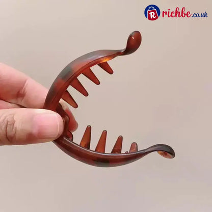 Mini Non-Slip Banana Hair Clips (4PCS) – Lightweight Hair Claw for Thin/Fine Hair Ponytails & Buns