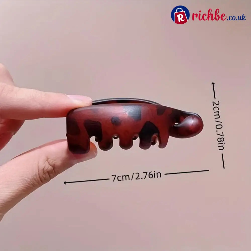 Mini Non-Slip Banana Hair Clips (4PCS) – Lightweight Hair Claw for Thin/Fine Hair Ponytails & Buns