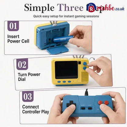 🎮 Mini Retro TV Game Console | 308 Games & Gamepad - Retro Game Console