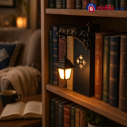 Miniature Retro Streetlight Bookend Light 📖✨ - Hot Sale