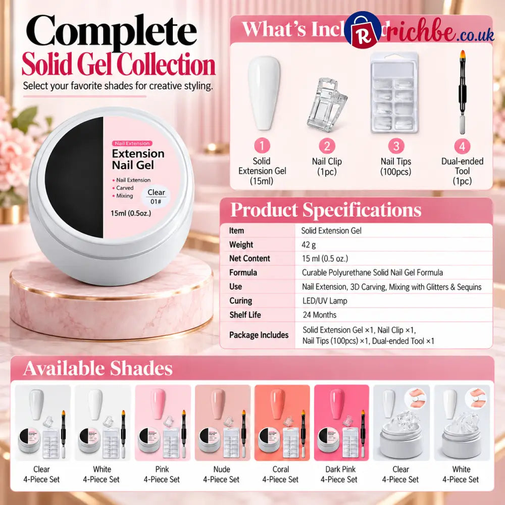 💅 Moldable Builder Gel for Nail Extension