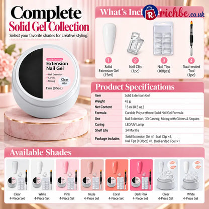 💅 Moldable Builder Gel for Nail Extension