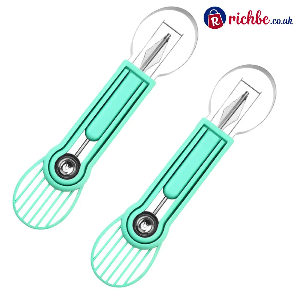 Multi-Functional Fruit Melon Baller Scoop Set 🍈 - Green / Buy 2 Get 1 Free (3 Pairs) - Hot Sale