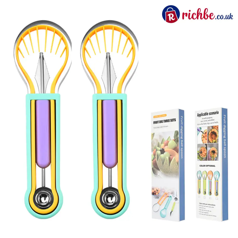 Multi-Functional Fruit Melon Baller Scoop Set 🍈 - Hot Sale