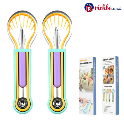 Multi-Functional Fruit Melon Baller Scoop Set 🍈 - Hot Sale