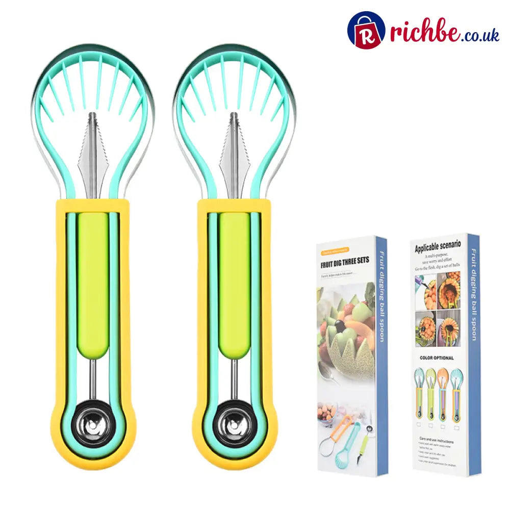 Multi-Functional Fruit Melon Baller Scoop Set 🍈 - Hot Sale