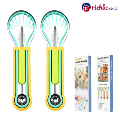 Multi-Functional Fruit Melon Baller Scoop Set 🍈 - Hot Sale